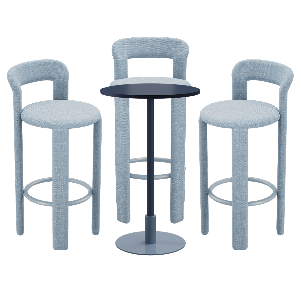 Orbit Cameo Bar Table Package (3 Stools)