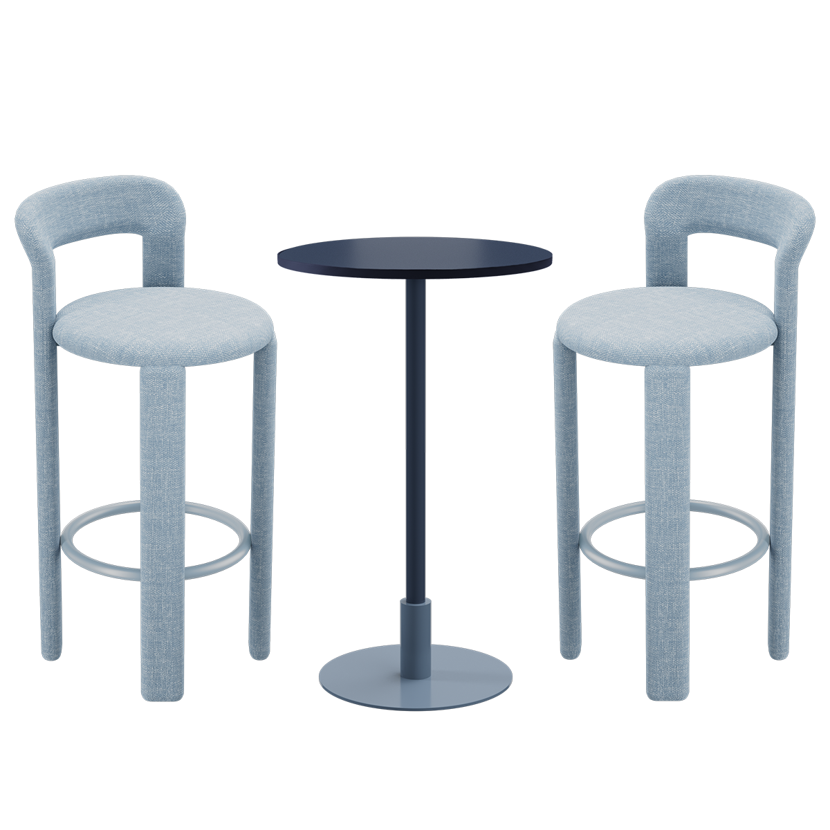 Orbit Cameo Bar Table Package (2 Stools)