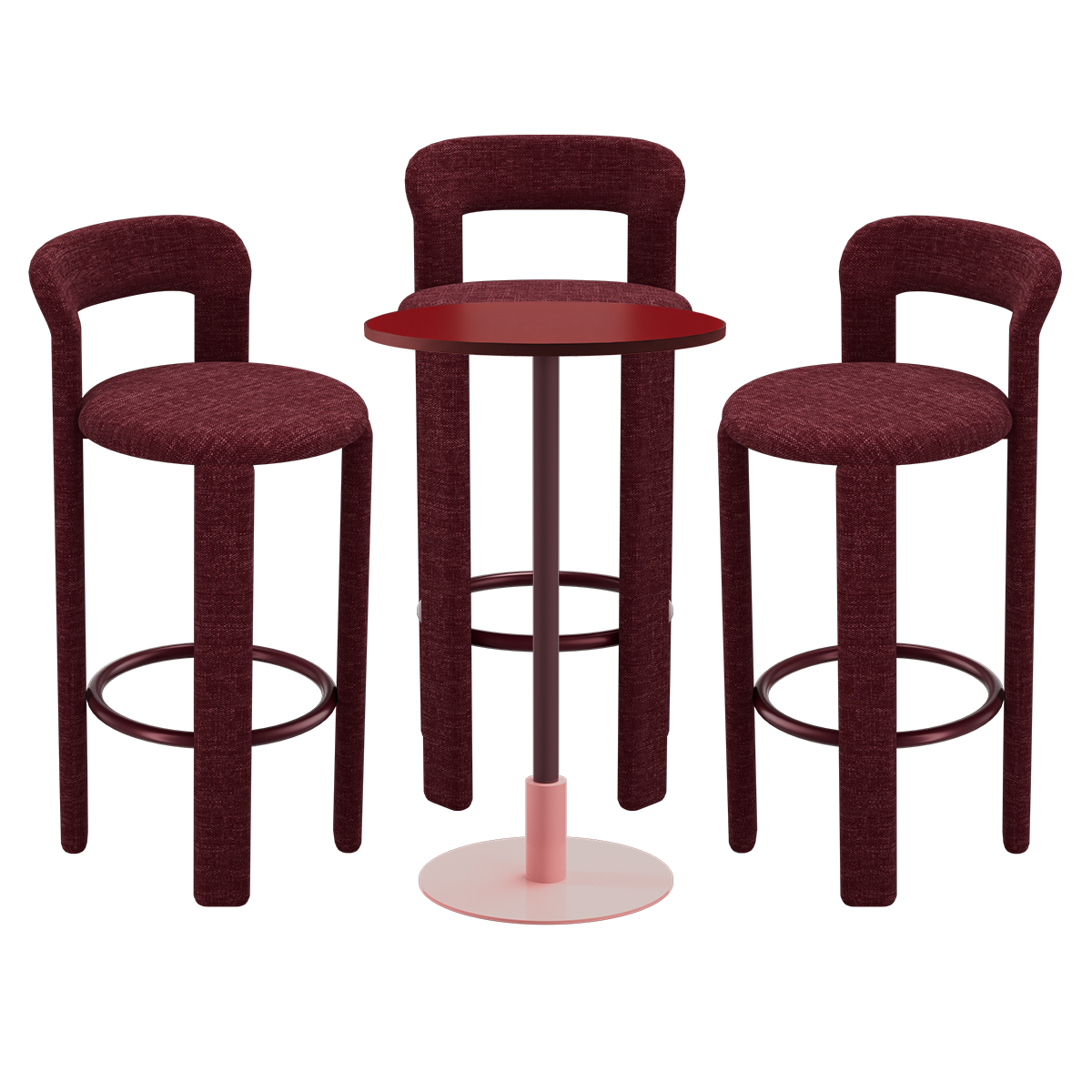Orbit Cameo Bar Table Package (3 Stools)