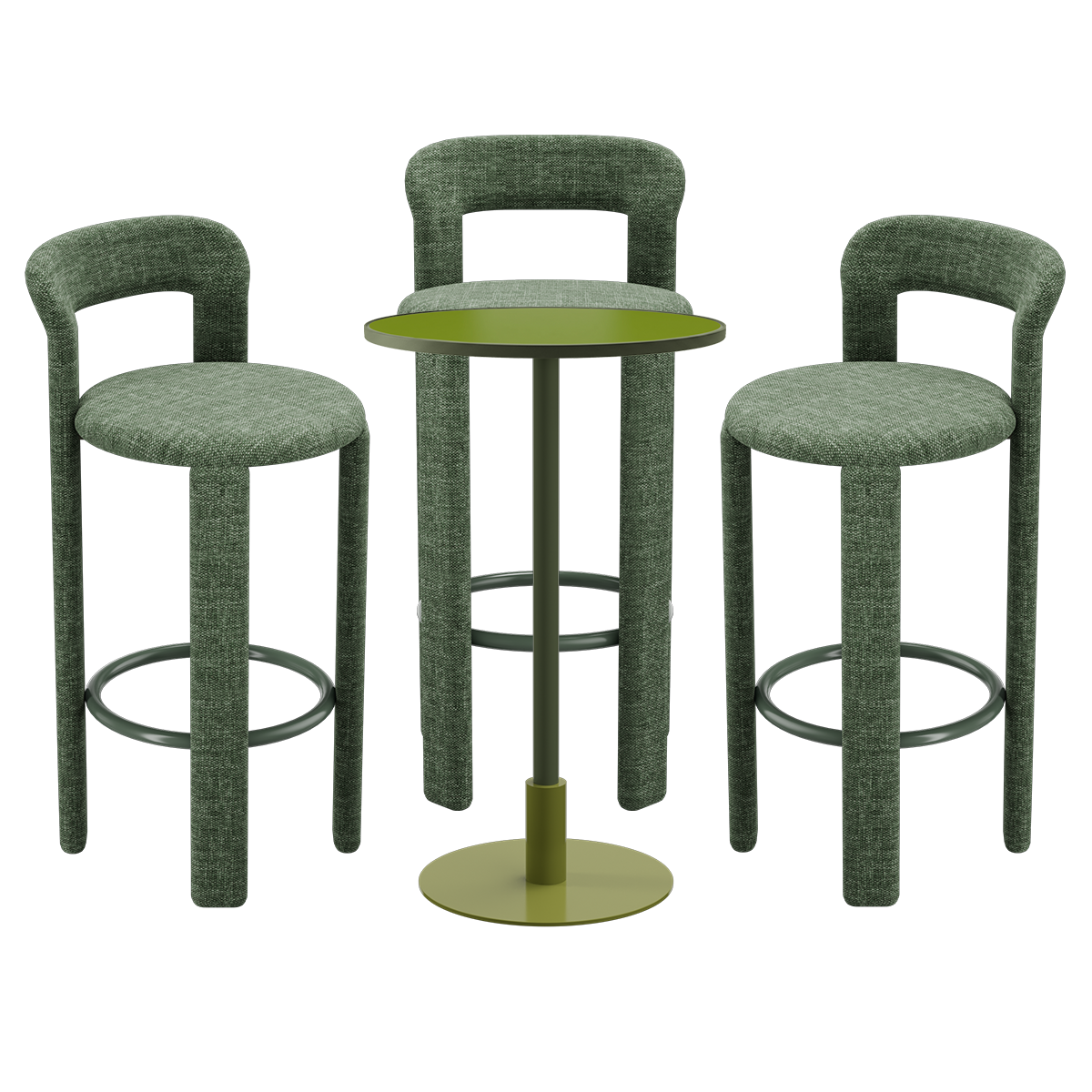 Orbit Cameo Bar Table Package (3 Stools)
