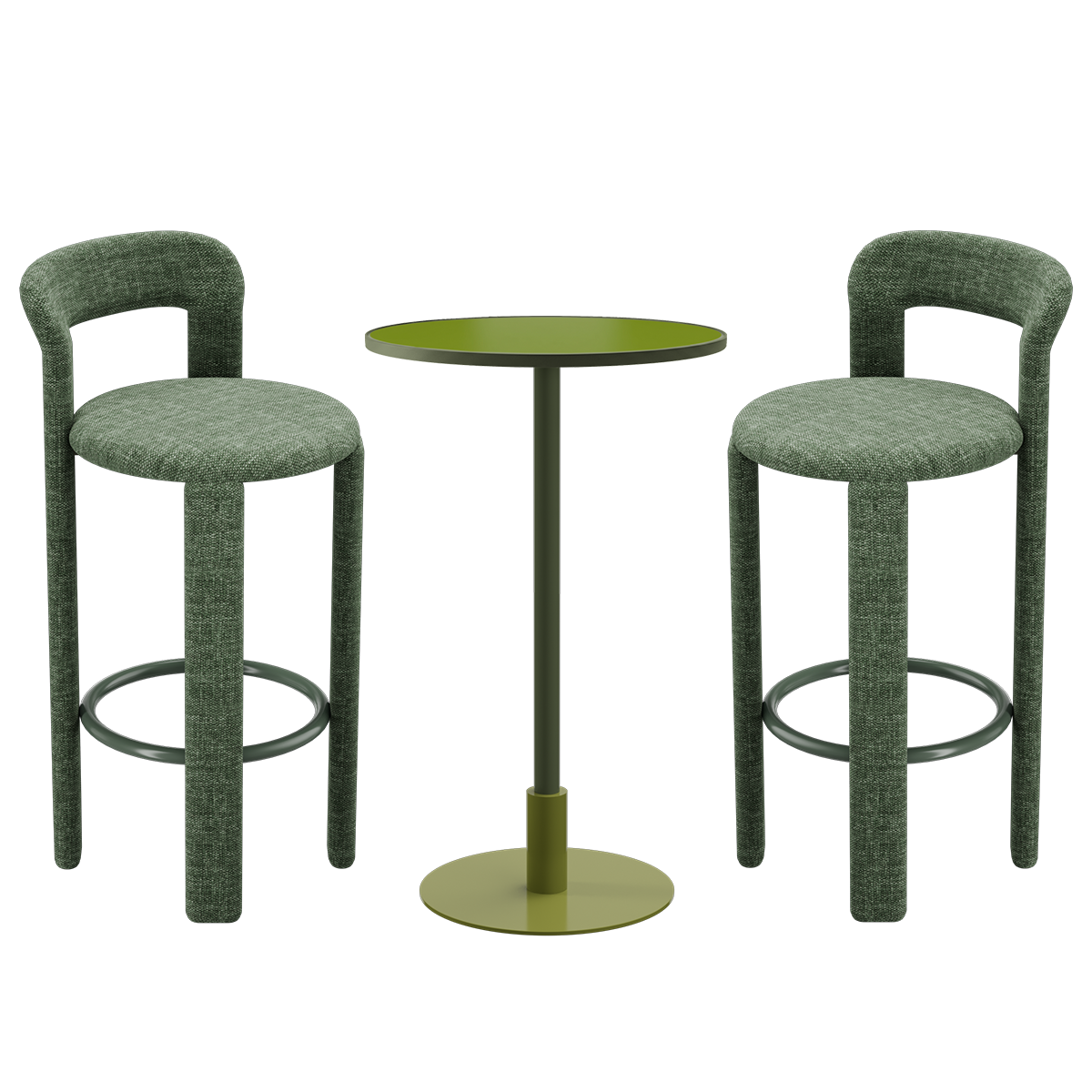 Orbit Cameo Bar Table Package (2 Stools)