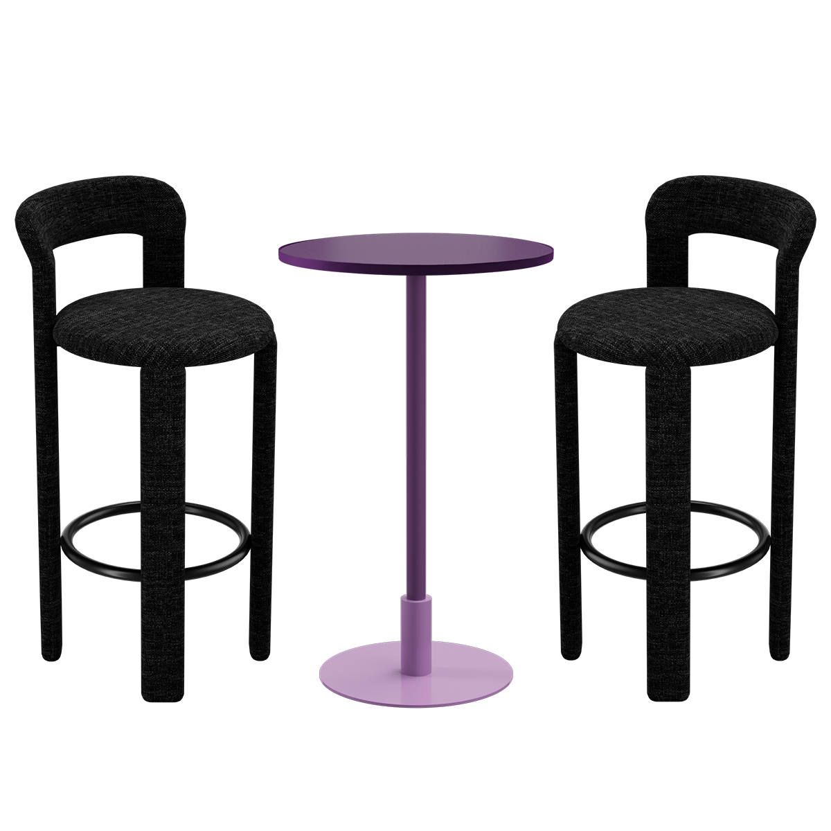 Orbit Cameo Bar Table Package (2 Stools)