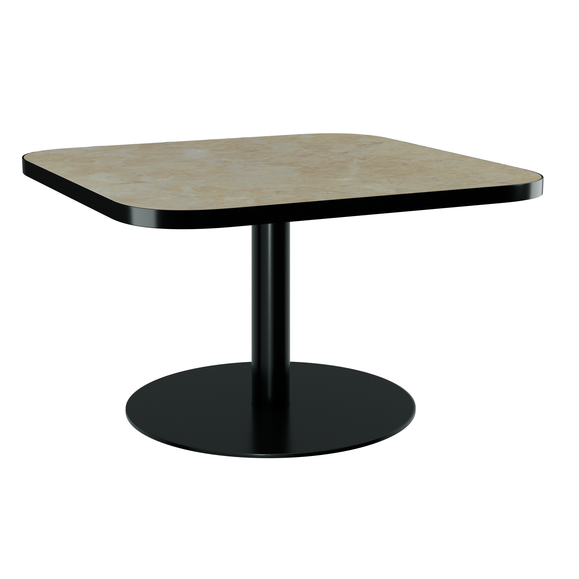 Halo Coffee Table - Rounded Square With Rim