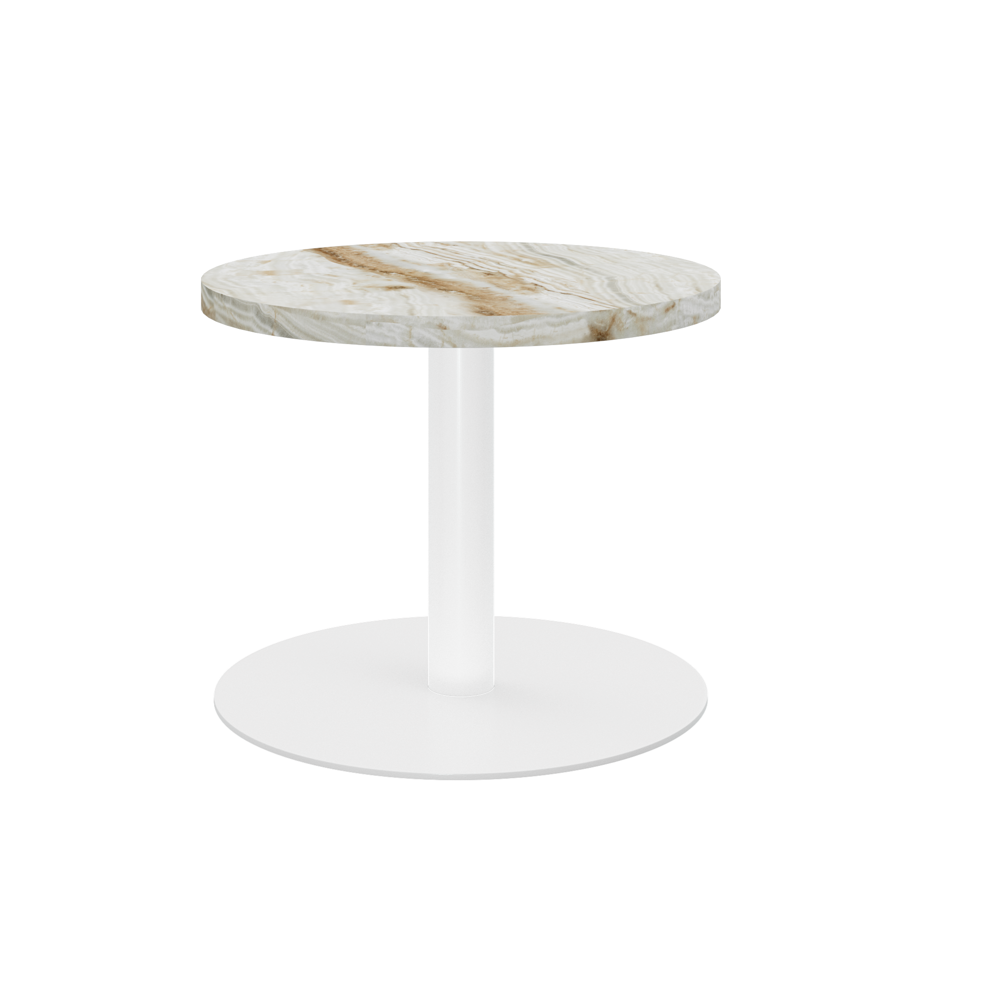 Halo Marble Side Table - Round
