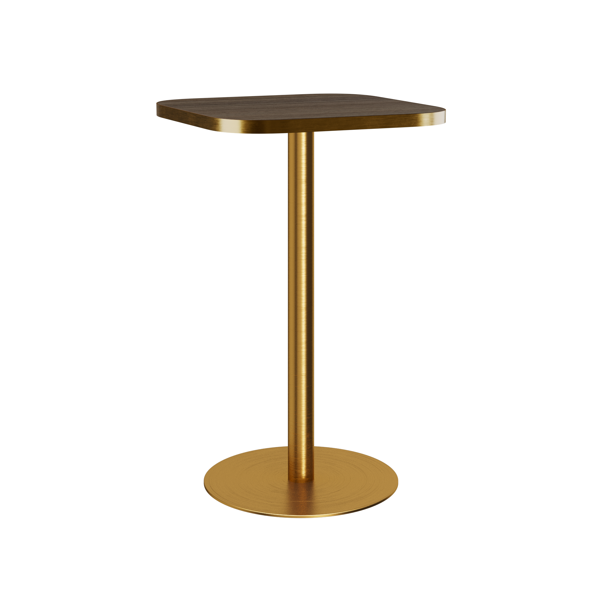 Halo Bar Table (60cm Rounded Square) With Rim
