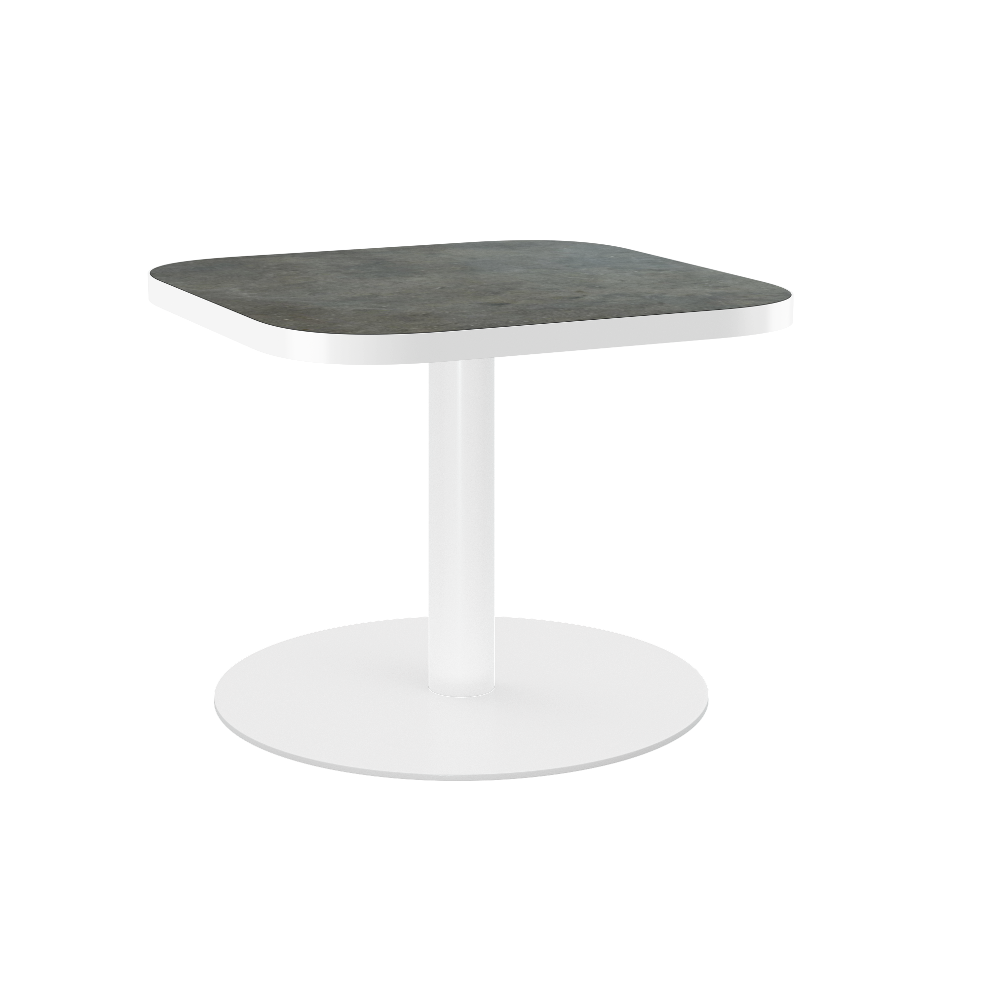 Halo Side Table - Rounded Square With Rim