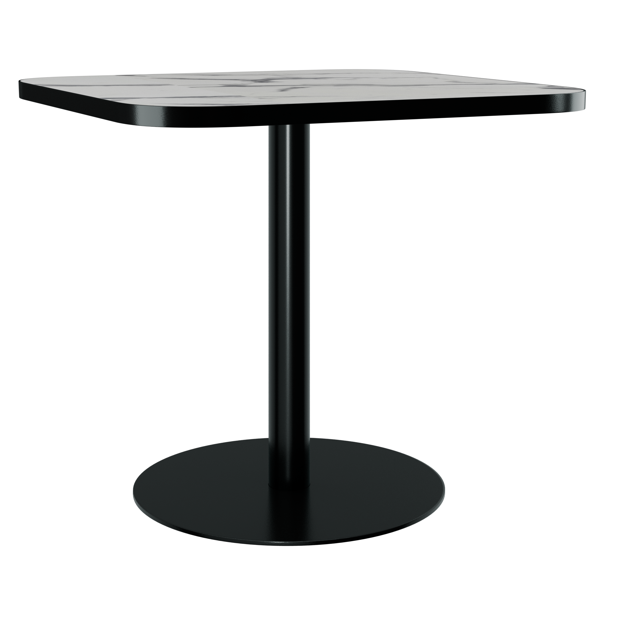 Halo Café Table With Rim - Rounded Square