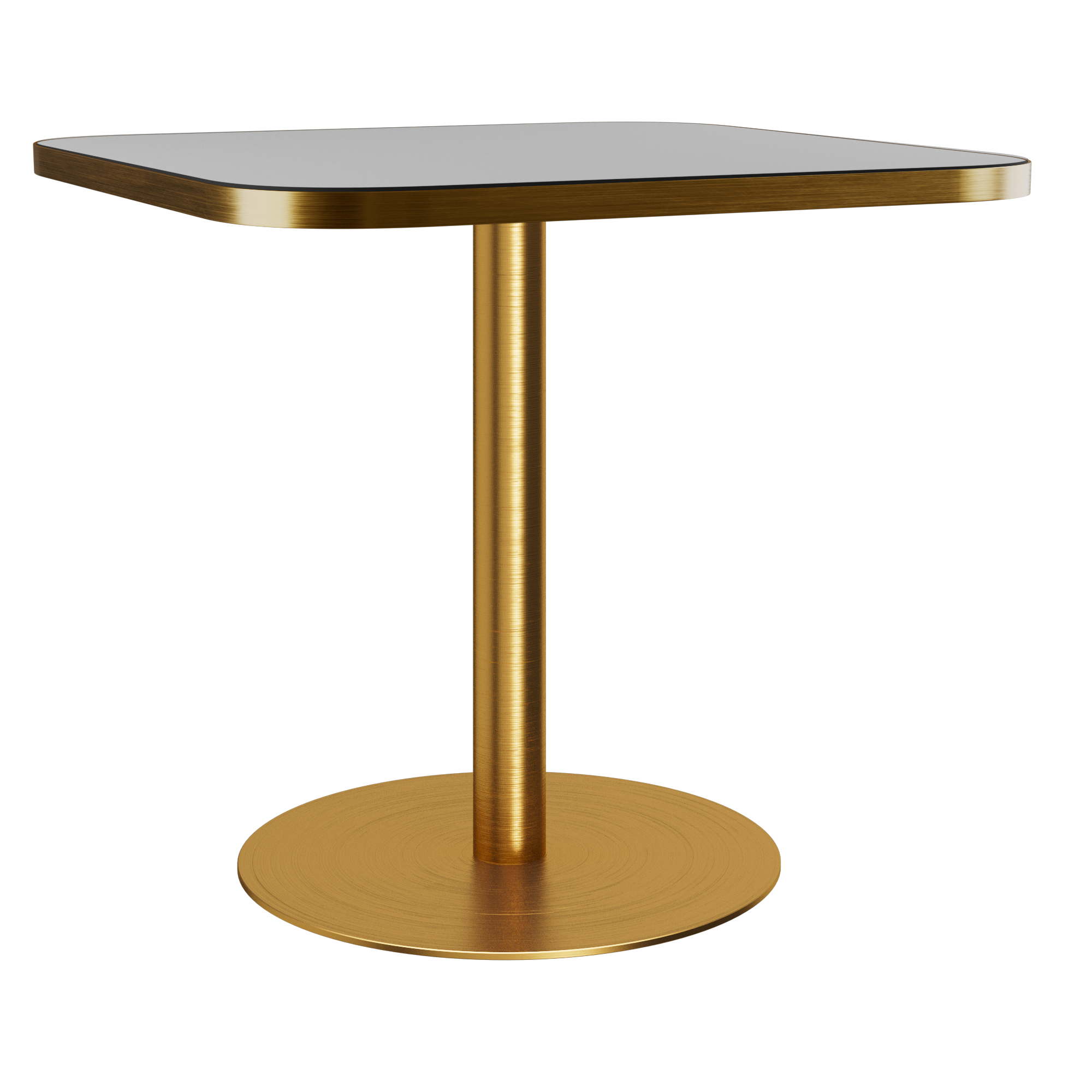 Halo Café Table With Rim - Rounded Square