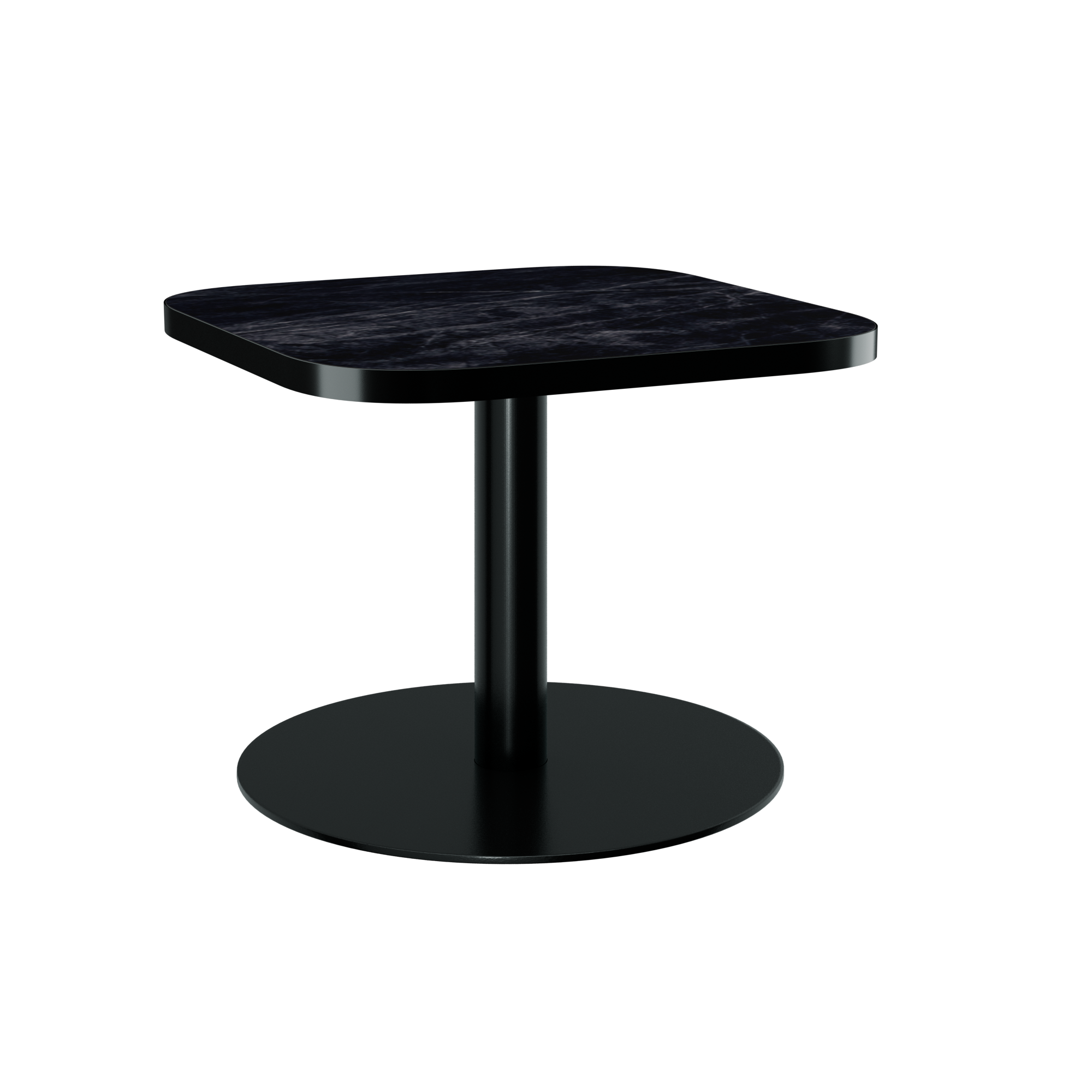 Halo Side Table - Rounded Square With Rim