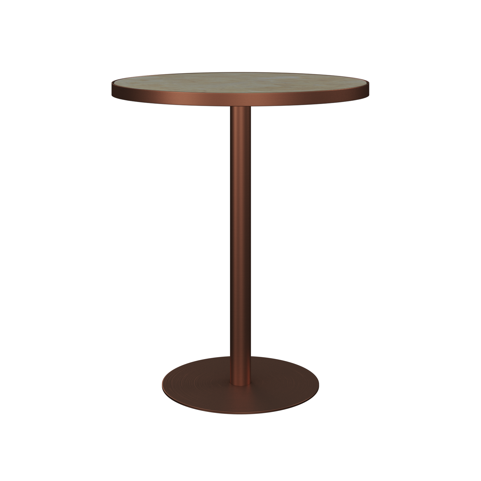 Halo Bar Table With Rim - Round