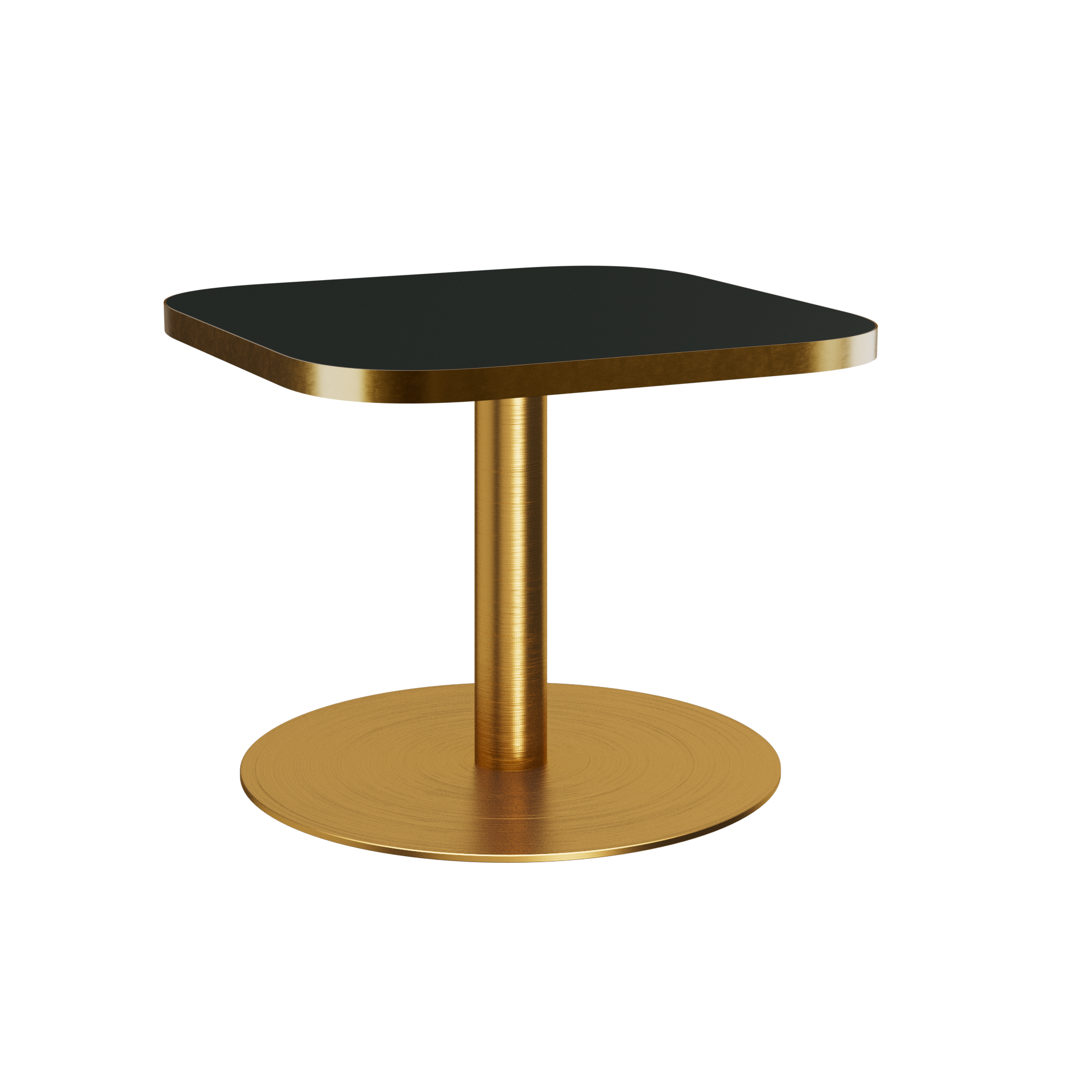Halo Side Table - Rounded Square With Rim