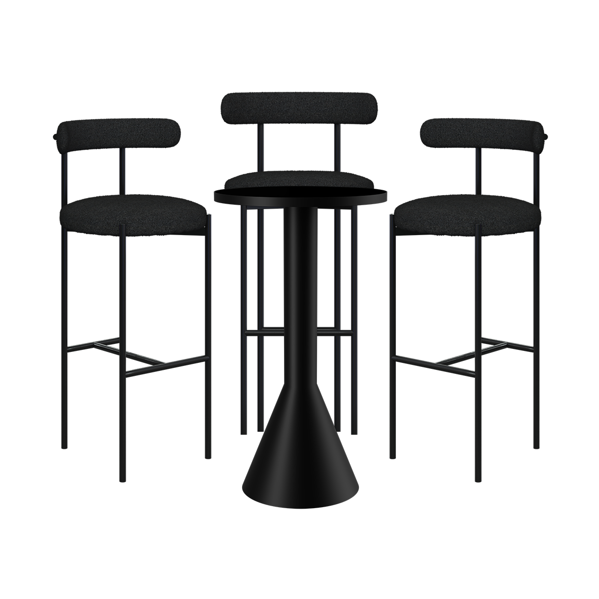 Flare Margot Bar Table Package (3 Stools)