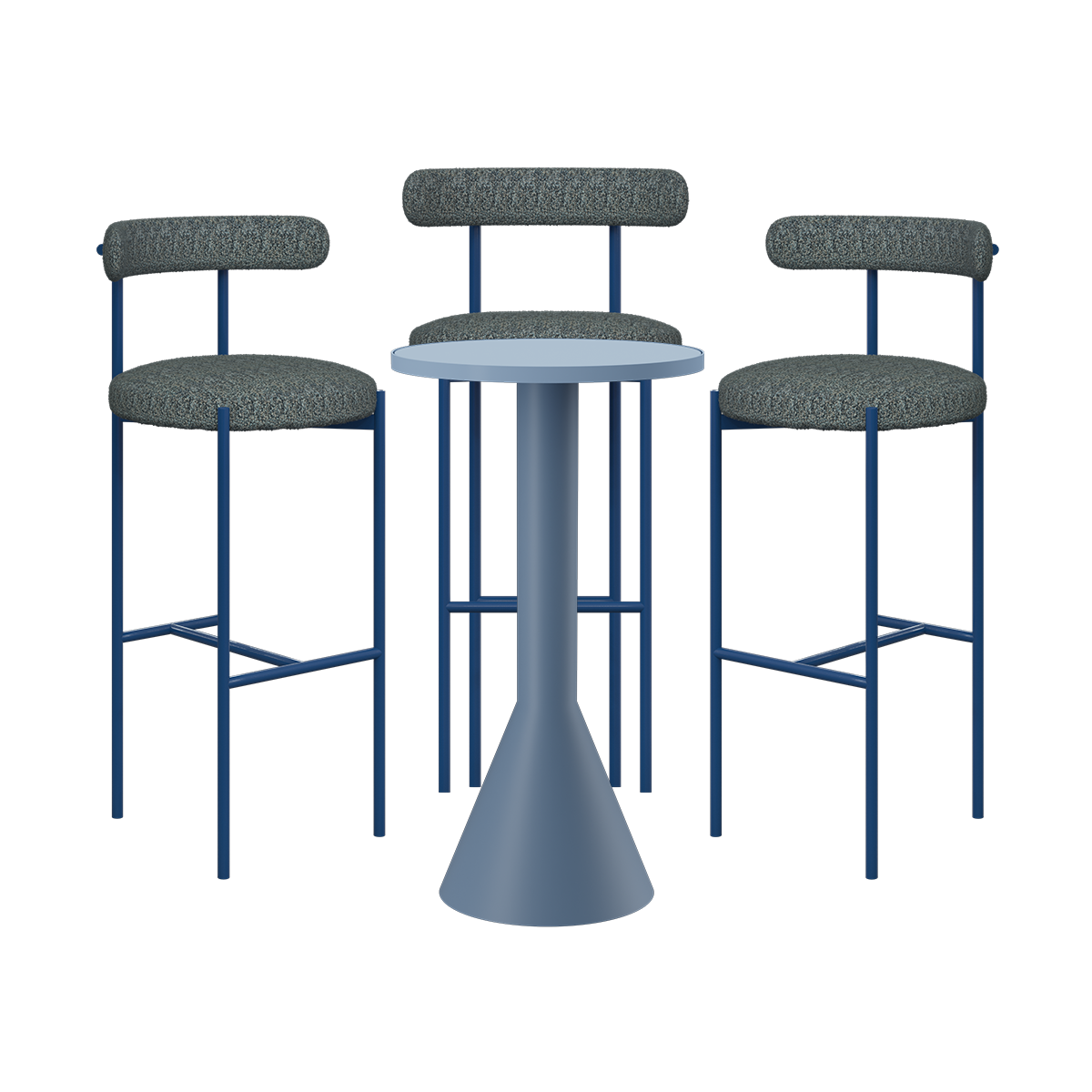 Flare Margot Bar Table Package (3 Stools)