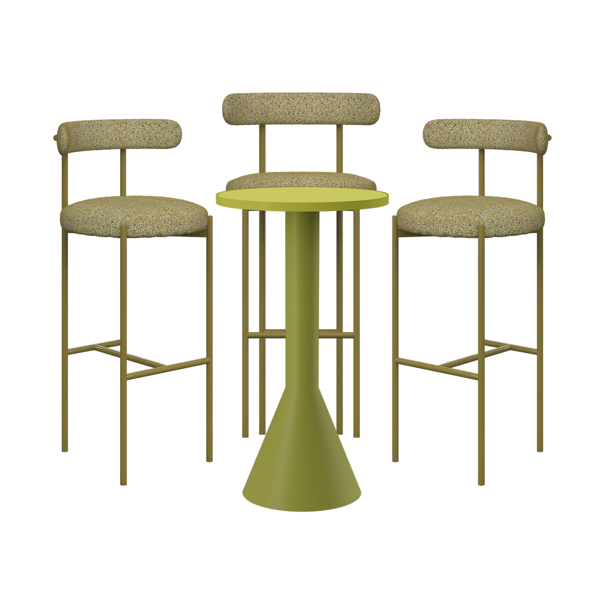 Flare Margot Bar Table Package (3 Stools)