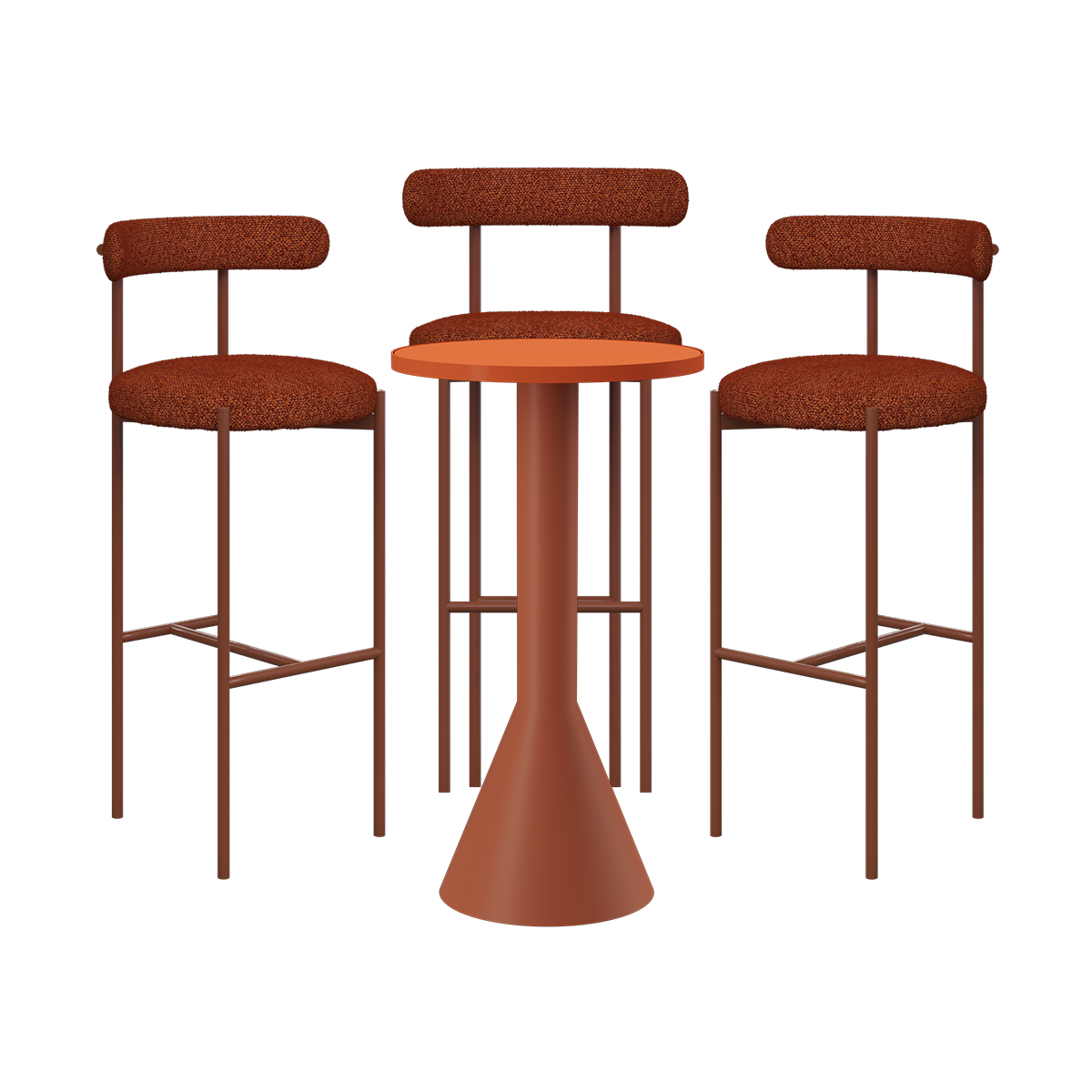 Flare Margot Bar Table Package (3 Stools)