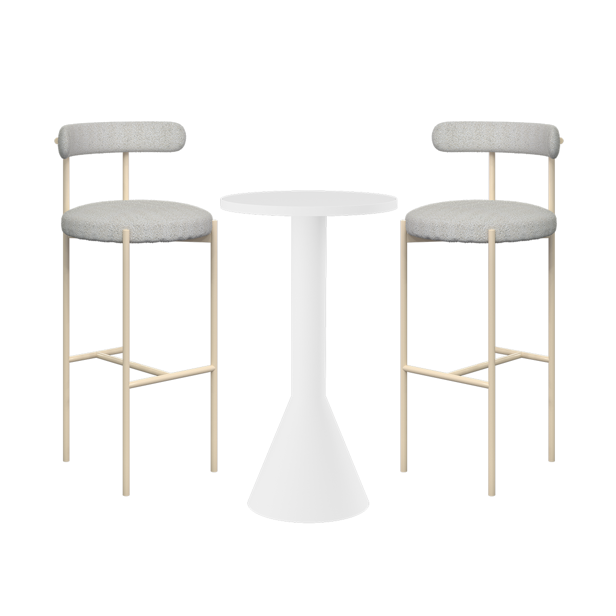 Flare Margot Bar Table Package (2 Stools)