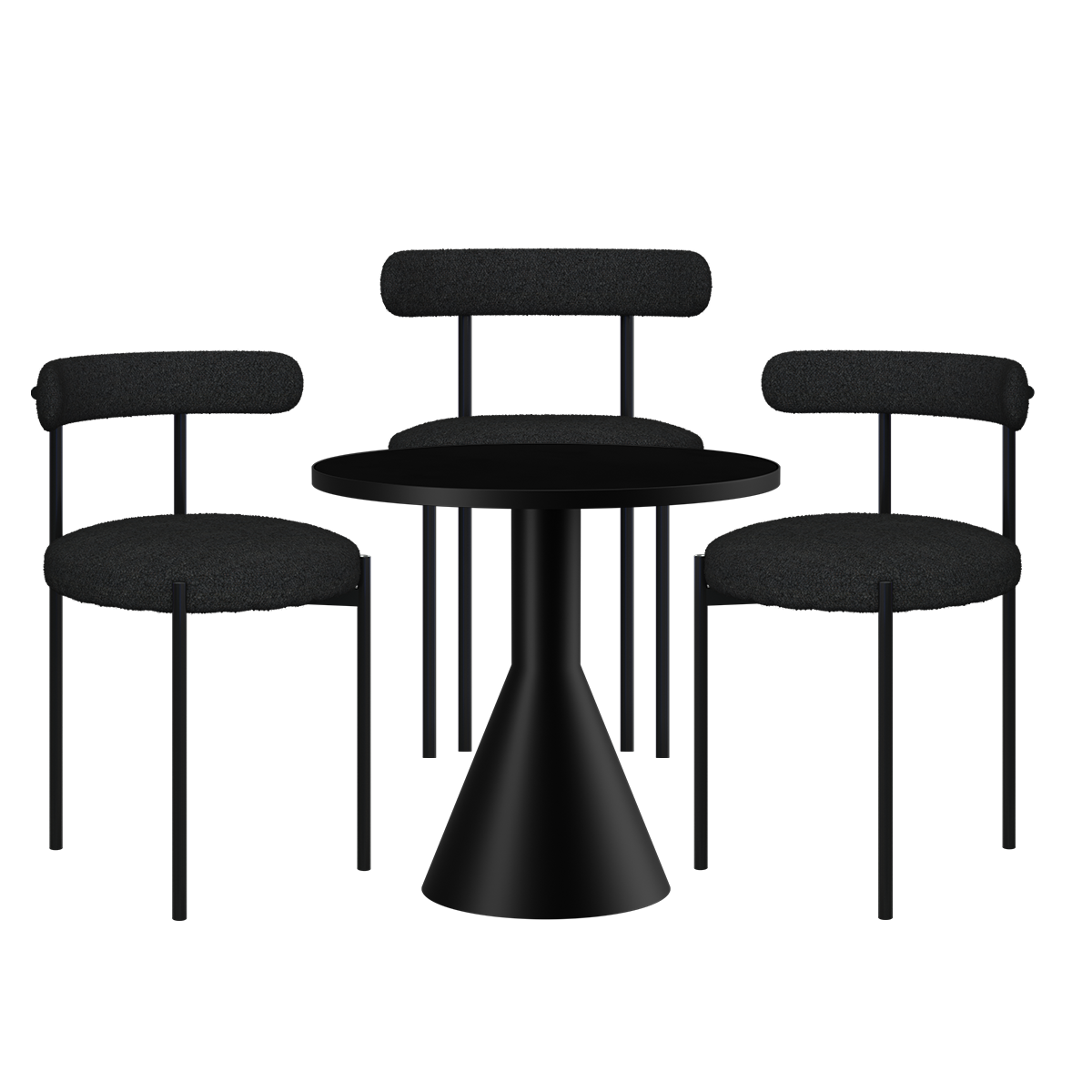 Flare Margot Cafe Table Package (3 Chairs)