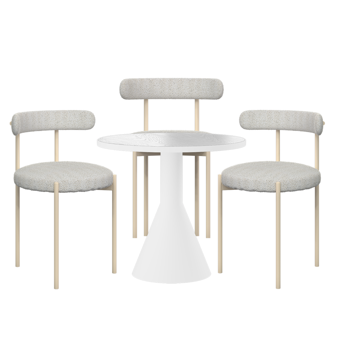 Flare Margot Cafe Table Package (3 Chairs)