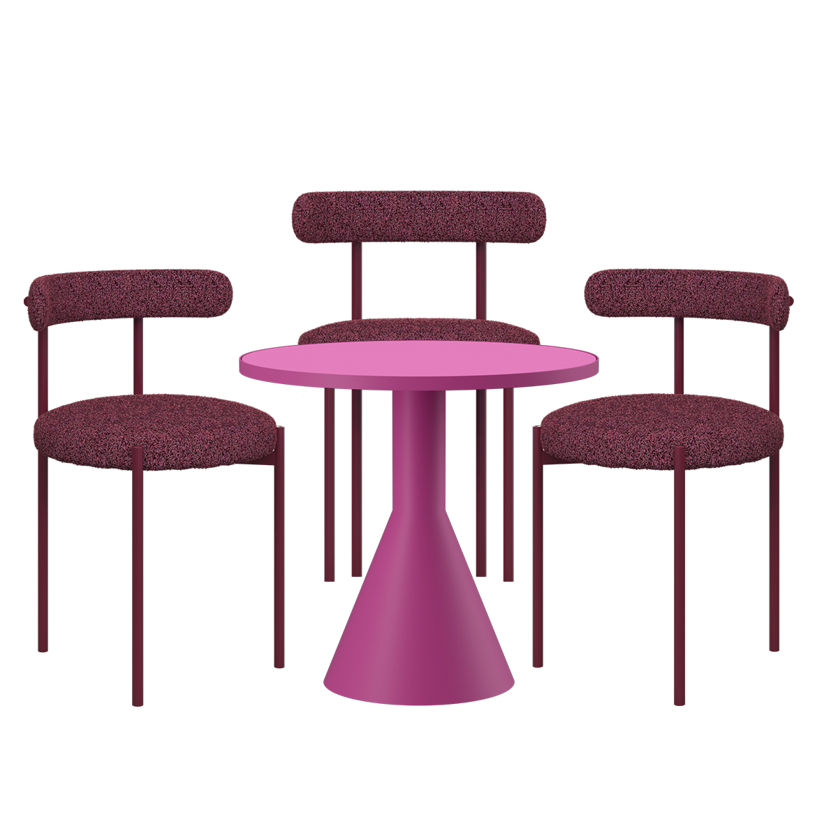 Flare Margot Cafe Table Package (3 Chairs)