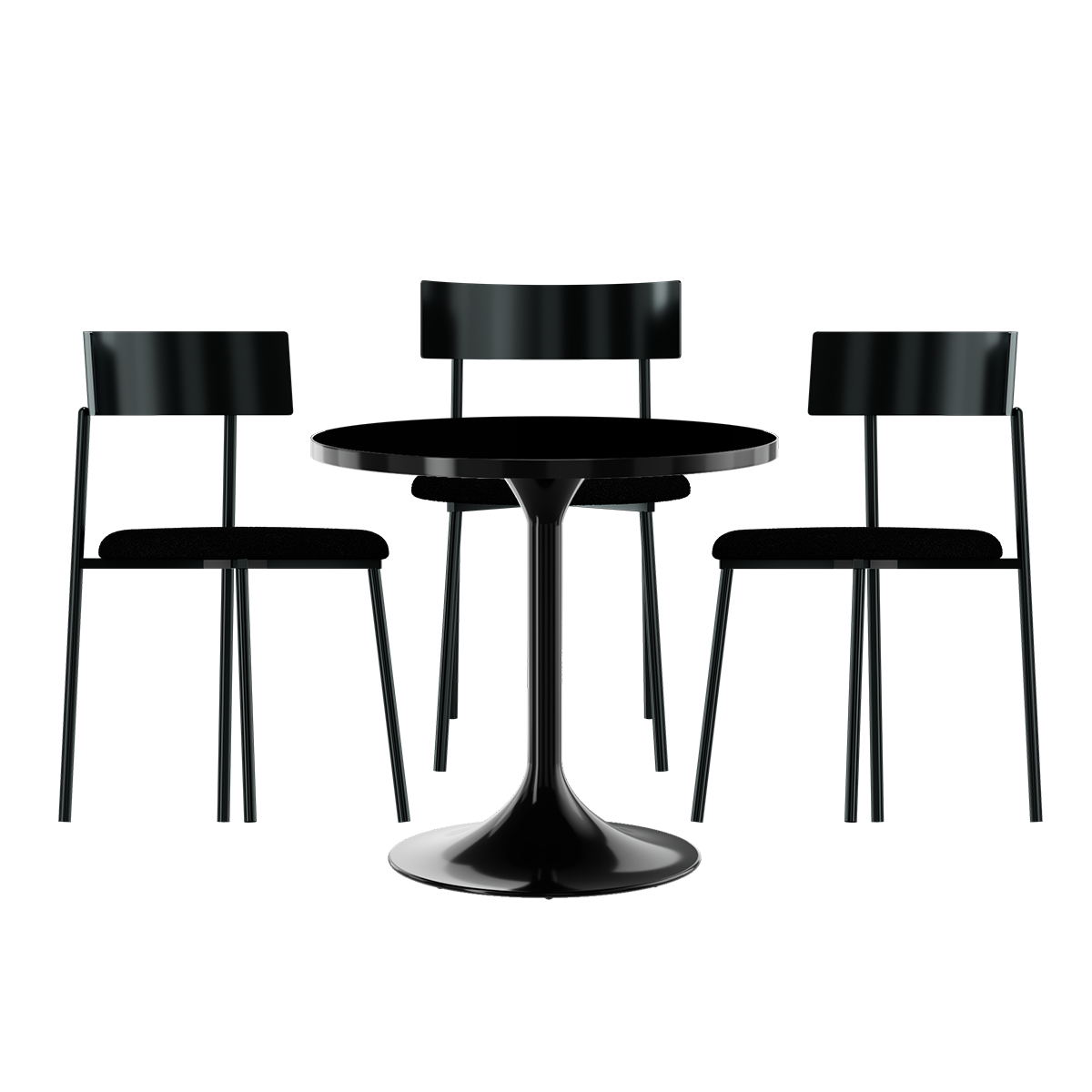 Lola Harmony Cafe Table Package (3 Chairs)