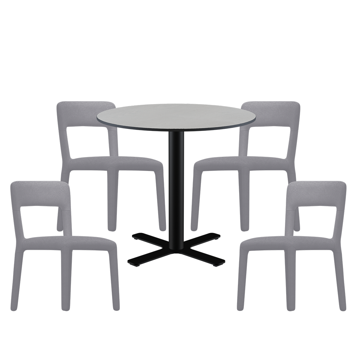 Fletcher Cafe Table Package - 4 Chairs